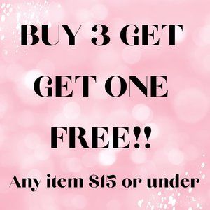 ✨🎁🥳BUY 3 GET ONE FREE!✨🎁🥳